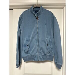 Polo Ralph Lauren, Men's Montauk Garment-Dyed Cotton-Twill Windbreaker, Blue, M